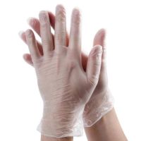 Transparent Disposable Gloves Polyethylene HDPE | Food Safe Clear Plastic Gloves Budget Protection Cleaning Handling | One-Size Pull-On Ambidextrous UAE Pack Wholesale Deal